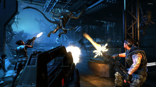Man gun alien attack room - a man holding free wallpaper