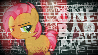 Pink pony red brick graffiti - a brick wall behind free wallpaper
