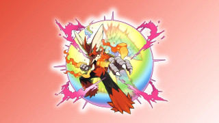 Cartoon character sword paint splatters - splatter free wallpaper