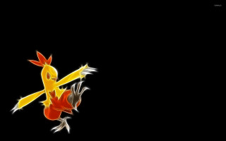 Bird flying black background red - back free wallpaper