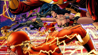 Superheroes comic cover red yellow - alan davis free wallpaper