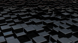 Black squares room window sign - c4d free wallpaper