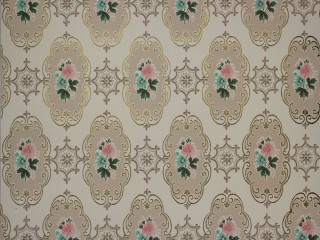 Flower pattern brown background pink - a silk screen free wallpaper