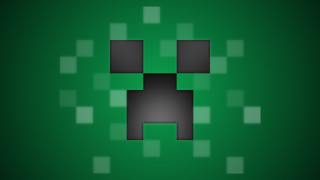 Green background black white design - the middle of the image free wallpaper