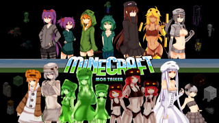 Cartoon characters banner minecraft group - a group of cartoon characters free wallpaper