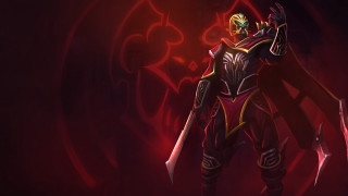 Red character suit sword background - a red suit holding free wallpaper