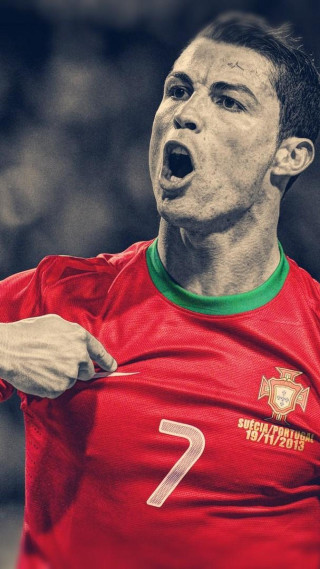 Red shirt man facial expression - a face free wallpaper
