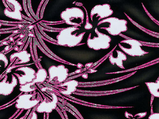 Black pink floral pattern white - a silk screen free wallpaper