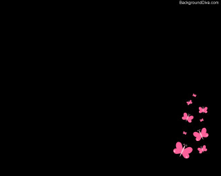 Black background pink butterflies flying - video art free wallpaper for desktop