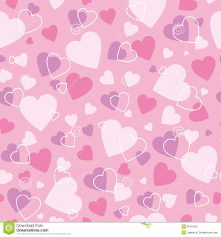 Pink purple heart pattern hearts - naive free wallpaper