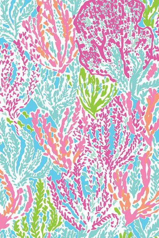 Colorful leaves plants white background - maximalism free wallpaper