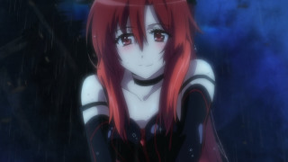 Redhair blackdress rainy night blush - red hair free wallpaper