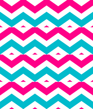 Pink blue zigzag pattern white - synchromism free wallpaper