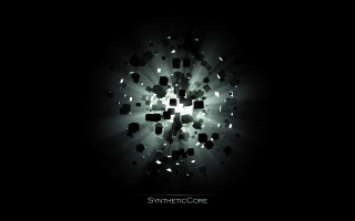 Black white photo square light - deconstructivism free wallpaper