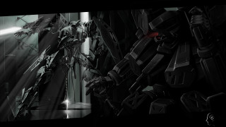 Black white robot mirror light - bedwyr williams free wallpaper