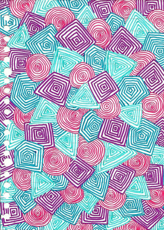 Colorful pattern shapes colors design - geometric free wallpaper