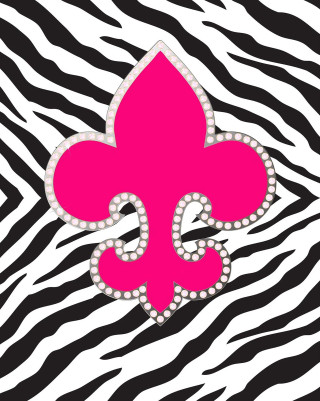 Pink fleur de lis zebra - barbizon school free wallpaper