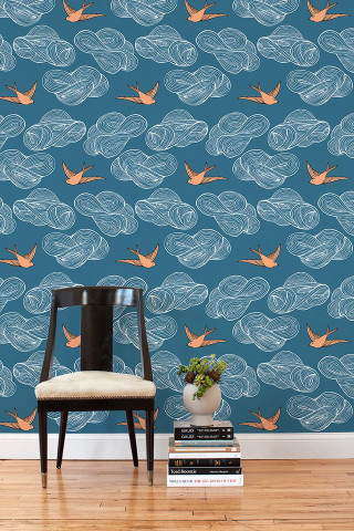 Chair vase plant wooden floor - a plant free wallpaper