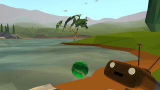 Boat river green object palm - bedwyr williams free wallpaper