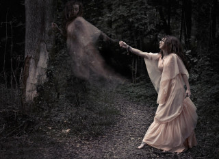 Woman forest ghosts magical realism - a woman in a dress free wallpaper