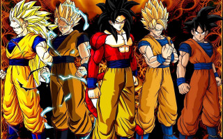 Dragon ball characters group red - a group of dragon ball characters free wallpaper
