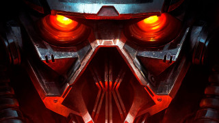 Red black robot red eyes - red eye free wallpaper