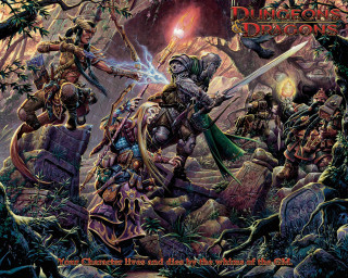 Forest group sword demon horse - dungeon and dragons free wallpaper