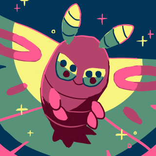 Cartoon character flying moon stars - the sky above free wallpaper