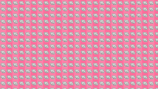 Pink white checkered pattern flower - context art free wallpaper