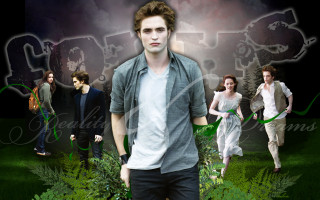 Group people walking green field - a man in the middle free wallpaper