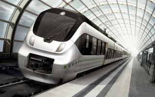 Modern train tunnel glass steel - modern free wallpaper