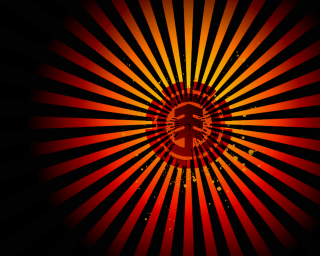 Red yellow background bitcoin black - constructivism free wallpaper