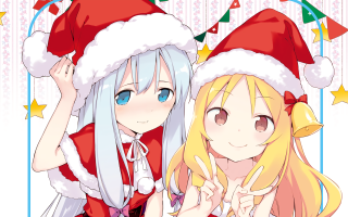 Anime girls christmas outfits hats - ayo free wallpaper