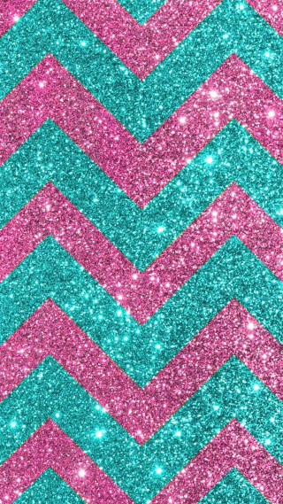 Chevroned pink blue glitter background - diamond free wallpaper