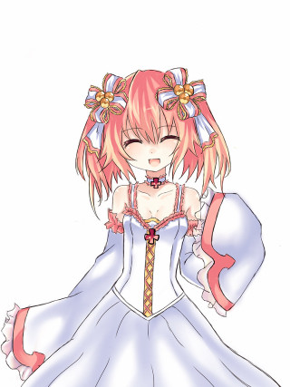 Girl dress bow head number - her chest free wallpaper