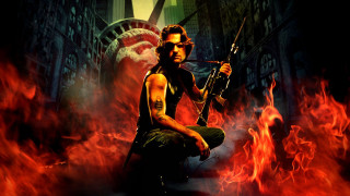 Fireman battle embers ruined city - david lachapelle free wallpaper