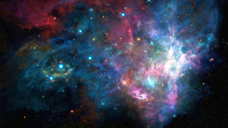 Colorful space stars star cluster - a colorful space free wallpaper