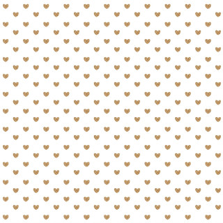 White background gold hearts pattern - pointillism free wallpaper