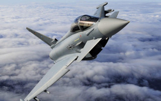 Fighter jet flying sky above 7 - the sky above the clouds free wallpaper