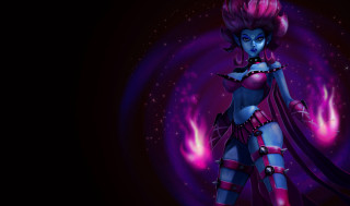 Purple woman fantasy art starry - a purple hair free wallpaper