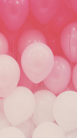 Balloons pink walls red background - florianne becker free wallpaper