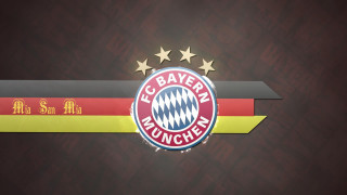 Red yellow striped logo stars 2 - the bottom of the logo free wallpaper
