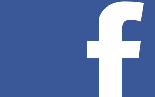 White facebook logo blue background 2 - f 8 aperture free wallpaper