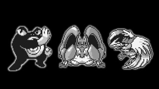 Black white photo animals outline - pokemon free wallpaper