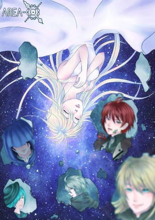 Anime girls floating stars blue - a storybook illustration free wallpaper
