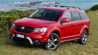 Red suv grassy hill ocean - neoclassicism free wallpaper for desktop
