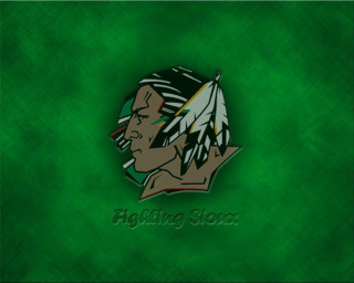 Green background native american head - a circle free wallpaper