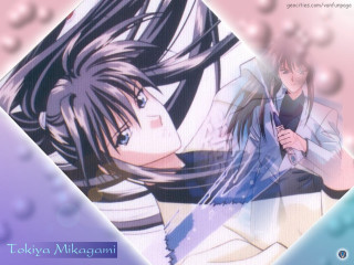 Anime character long hair blue 5 - holography free wallpaper