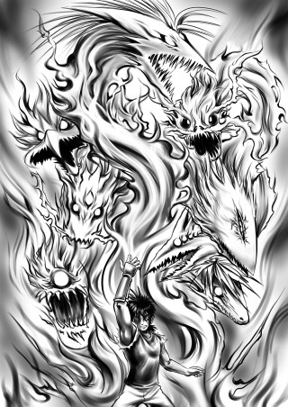 Demon chest face manga fantasy - a demon face free wallpaper