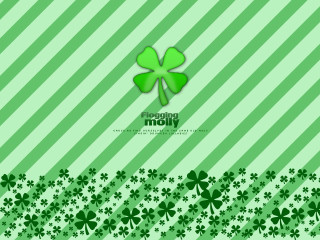Green background shamrocks shamrock leaf - striped free wallpaper